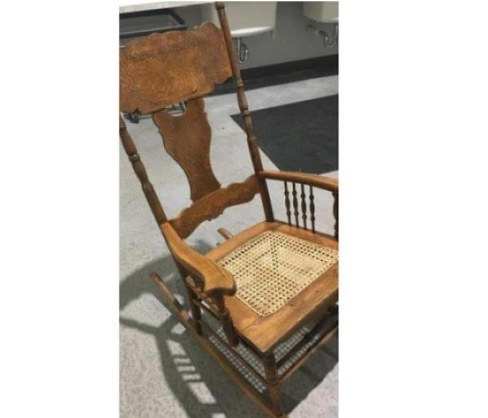 SERVPRO restored rocking chair