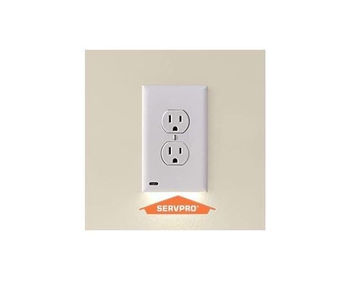 white wall outlet
