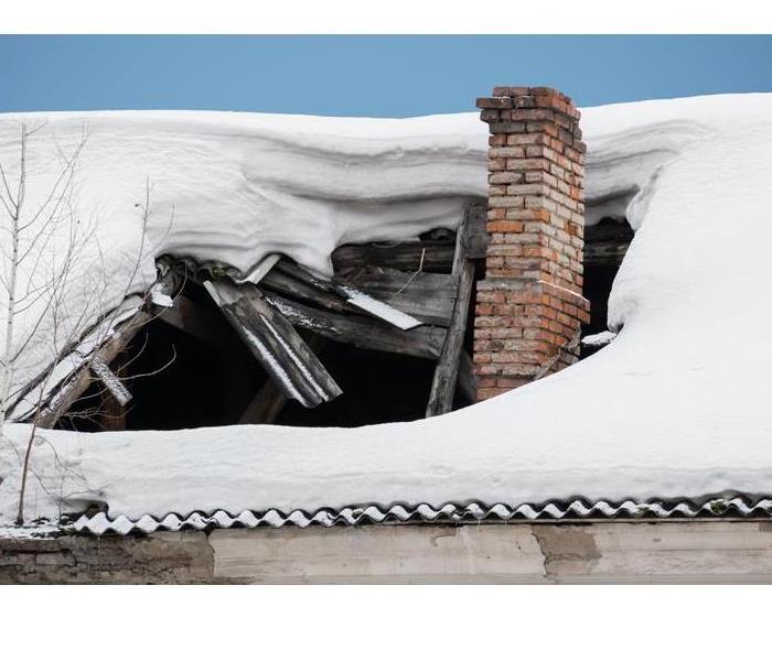 Snow causes a roof collapse